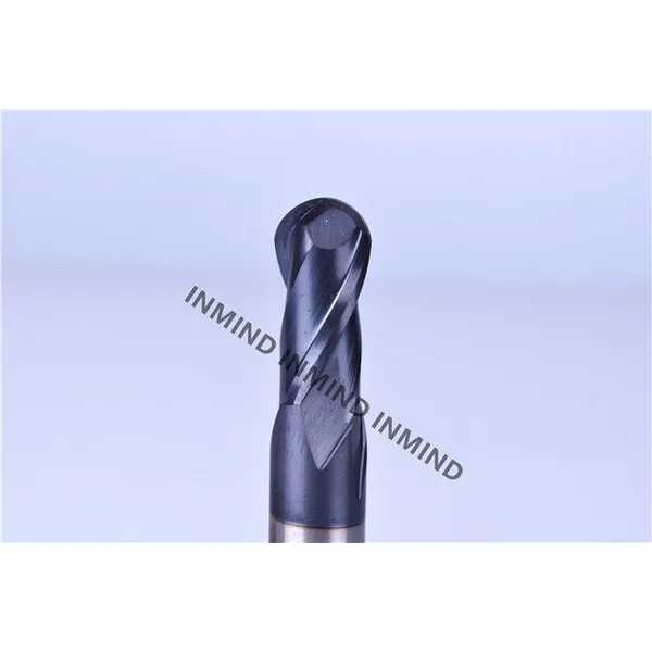 Fraise en bout en acier rapide à nez sphérique de 4 mm à 20 mm avec revêtement altin de type longueur standard