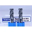 carbide tools Upto HRC50 TiAlN Coating AOL75mm Square carbide milling cutters , 4 Flute