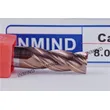 Recubrimiento sin tialn hrc55 de 8 mm, fresa de extremo cuadrado, varilla wf25, herramientas de corte de precisión, longitud estándar