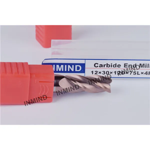 Fresadora cortadora de fresa de carburo con 0,5 - 0,6 um de tolerancia de tamaño de grano h6