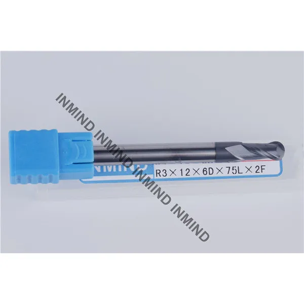 High Tenacity Ball Nose Cutter , HRC50 Aluminium Metal Cutting Tools