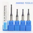 SiN Coating 1mm Carbide End Mills 2 Flute / 4 Flute High Precision SGS ISO