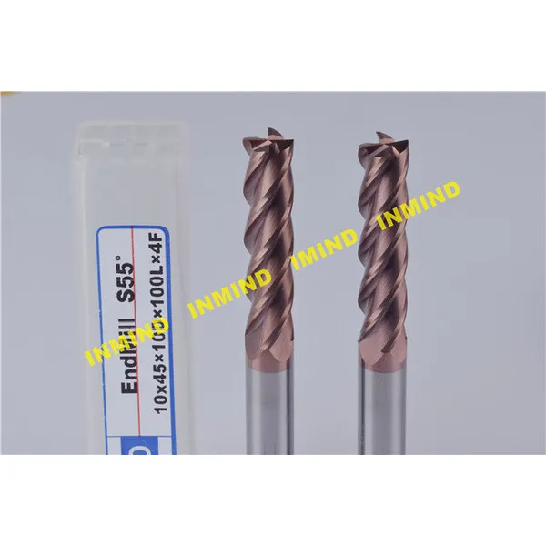 Cnc Machine Square CNC End Mill 0.5 - 0.6 Um Ultra Fine Grain Size
