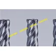 4 Flute Radius Milling Cutter With 30 mm Cutting Length 12 mm Diameter