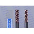 high hardness  Corner Radius end mill upto HRC65 4 Flute SiN TiSiN Coating long shank