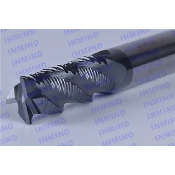 14mm / 18mm AOL 100mm Roughing End Mills AlTiN Coating HRC50 4 Flute Black Colour