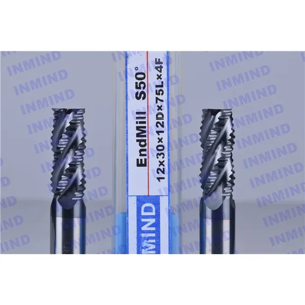 fraise en bout rugueuse de type longueur standard, fraise en bout à 4 flûtes enduite altin sgs