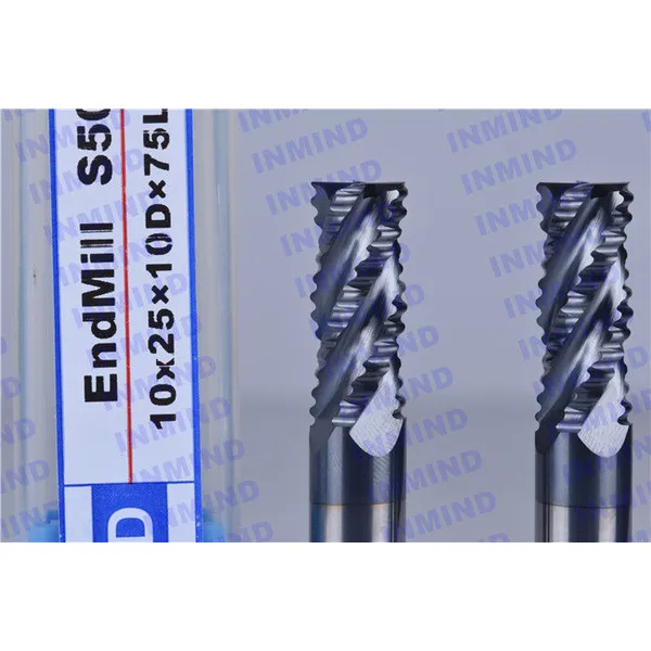 Brocas para fresadora revestidas altin, fresas de extremo de corte de aluminio de velocidad media