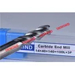 0.8um Grain Size Aluminum Cutting Tools , 3 Flute Carbide Milling Drill Bit