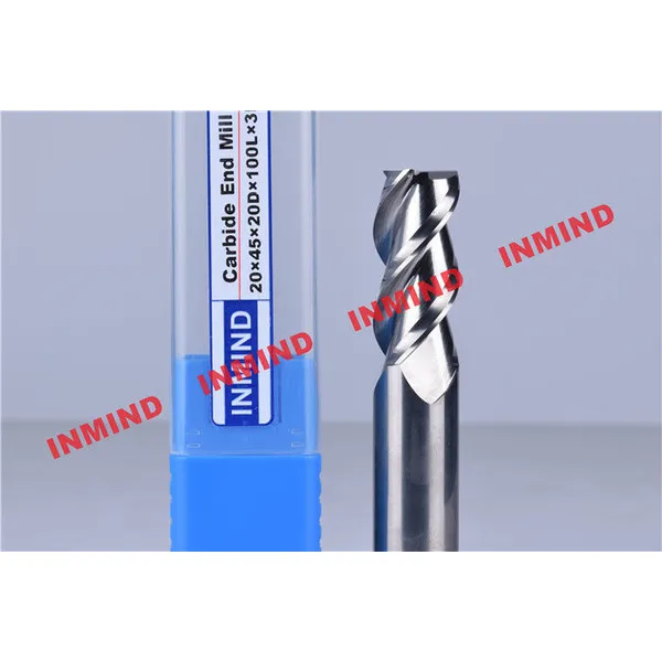0.8um Grain Size Aluminum Cutting Tools , 3 Flute Carbide Milling Drill Bit