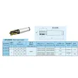 Fresa intercambiable de vástago de corte plano para fresado de ranuras en T, 12 mm - 28 mm de diámetro