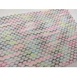 Knitted elastic Honeycomb sports mesh stretching material two-color pointelle fabric
