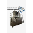 machine de remplissage aseptique de carton de triangle, machine de remplissage de poche de fino