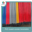 Palos de fregona para casa de madera de eucalipto con mango de escoba de madera recubierta de pvc de china