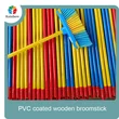 Palos de fregona para casa de madera de eucalipto con mango de escoba de madera recubierta de pvc de china