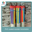 Palos de fregona para casa de madera de eucalipto con mango de escoba de madera recubierta de pvc de china