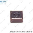 10 unids/set snmg120408-ms insertos de carburo para acero inoxidable