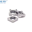 Cuchilla de corte de insertos de carburo ccgt060204-ak de alta precisión para aluminio