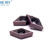 cnc pvd revestimiento dcmt11t304 insertos de carburo para acero inoxidable