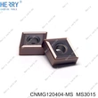 insertos de carburo cnc cnmg120404-ms para procesar acero inoxidable