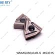 insertos de carburo wnmg080404r-s para acero inoxidable