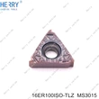 insertos de roscado de carburo cnc mmt16er100iso-s para torneado