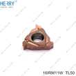 Inserto de carburo de tungsteno 16irm11w Insertos de roscado cnc indexables 16er