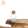 botella de perfume personalizada de 50 ml con tapa de madera