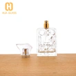 botella de perfume única en relieve botella de perfume de vidrio de 100 ml