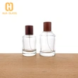Botella de perfume cilíndrica 50ml Botella de perfume de vidrio de 100ml