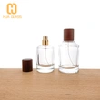Botella de perfume cilíndrica 50ml Botella de perfume de vidrio de 100ml