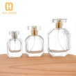 empty hexagon shape 30ml 50ml 100ml clear glass perfume bottle