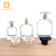 empty hexagon shape 30ml 50ml 100ml clear glass perfume bottle