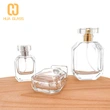 empty hexagon shape 30ml 50ml 100ml clear glass perfume bottle