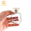 empty hexagon shape 30ml 50ml 100ml clear glass perfume bottle