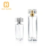 شكل مثلث 30 مل 50 مل زجاجة رذاذ عطر زجاجي شفاف
