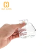 Flacon de parfum en verre à capuchon en cristal transparent de forme carrée ovale de 100 ml