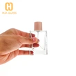 botella de spray de perfume rosa de color 50ml botellas de perfume de vidrio vacías