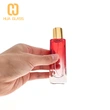 botella de perfume de vidrio con forma de rectángulo de 50 ml de color azul rosa rojo nuevo