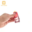 botella de perfume de vidrio con forma de rectángulo de 50 ml de color azul rosa rojo nuevo