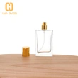 50 مل برغي نوع مسطح مربع الشكل الزجاجي زجاجة عطر