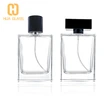زجاجة عطر 100 مل زجاجات رذاذ عطر زجاجية مربعة