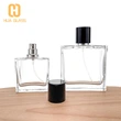 bouchon magnétique 50ml 100ml bouteille de parfum carrée bouteilles de parfum en verre