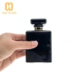 زجاجة عطر شانيل مربعة زجاجية سوداء شفافة 50 مل 100 مل