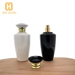 botella de perfume de 100 ml de vidrio blanco negro de diseño árabe