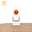 Botella de perfume de vidrio vacía personalizada de 80 ml con tapa de bola de resina