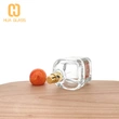 Botella de perfume de vidrio vacía personalizada de 80 ml con tapa de bola de resina