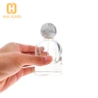 Botella de perfume de vidrio vacía personalizada de 80 ml con tapa de bola de resina