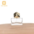 Frasco de perfume cuadrado Frasco de perfume elegante de 50 ml con tapa metálica