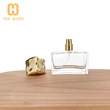 Frasco de perfume cuadrado Frasco de perfume elegante de 50 ml con tapa metálica